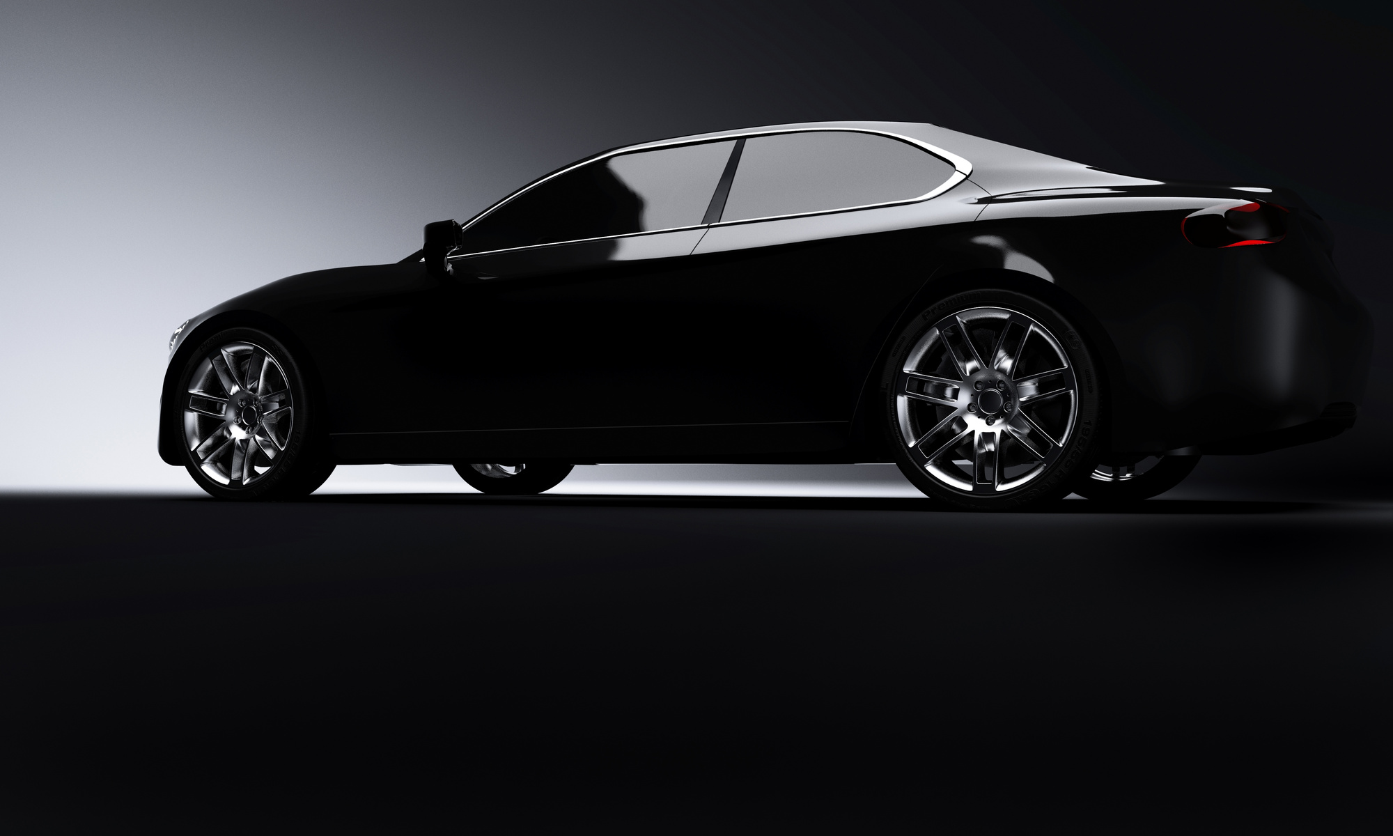 car in black
